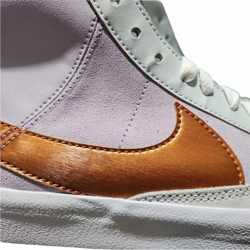 NIKE GS BLAZER MID '77 DANCE BARELY‎ GRAPE METALLIC COPPER boys 5.5 /women’s 7